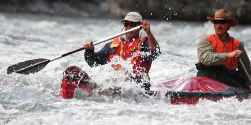 a man in a kayak