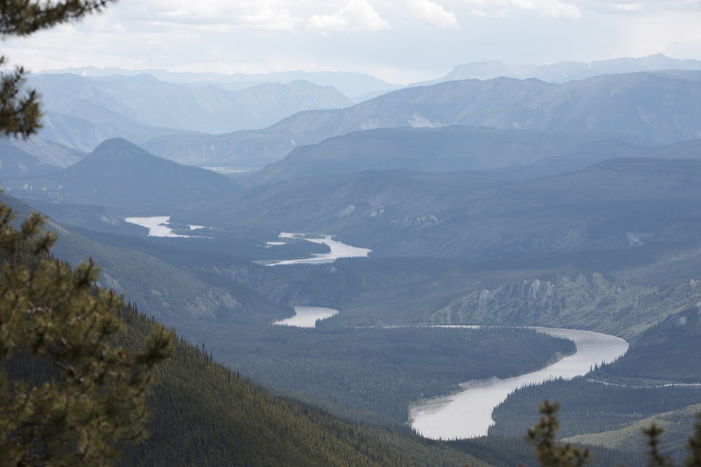 The meandering Nahanni River in Nahanni National Park Preserve in Canada's Northwest Territories.