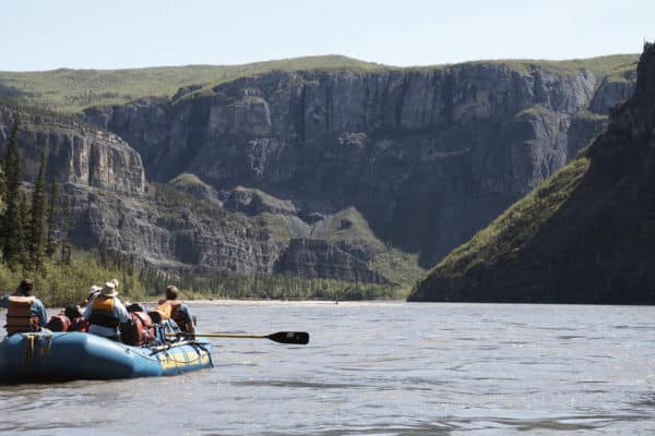 Canada's deepest river canyons on the Nahanni River. Nahanni National Park and UNESCO World Heritage Site, NWT.