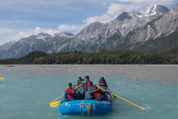 Rafting the Tatshenshini River, perhaps the wildest and most visually spectacular river in North America.