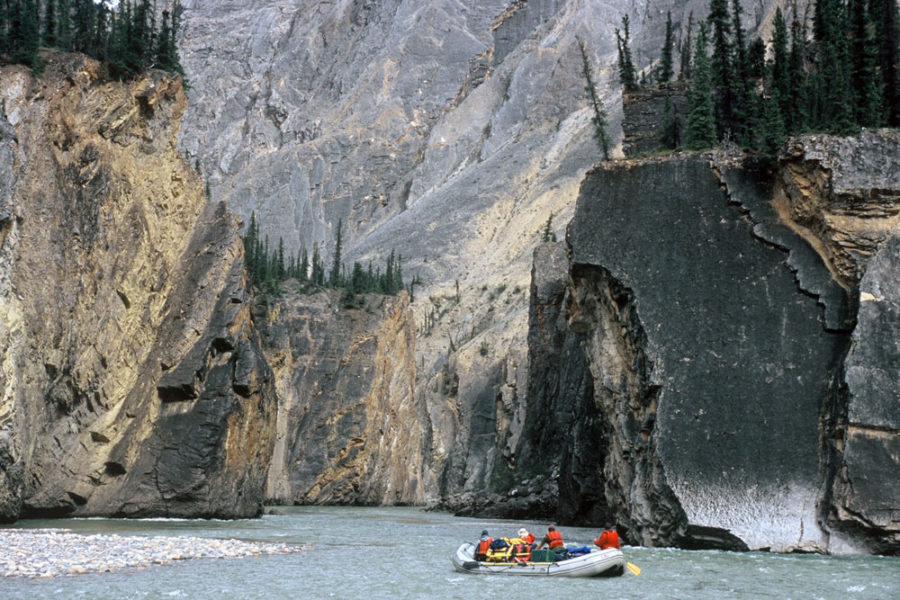 Rafters on the Mountain River in Canada's Northwest Territories