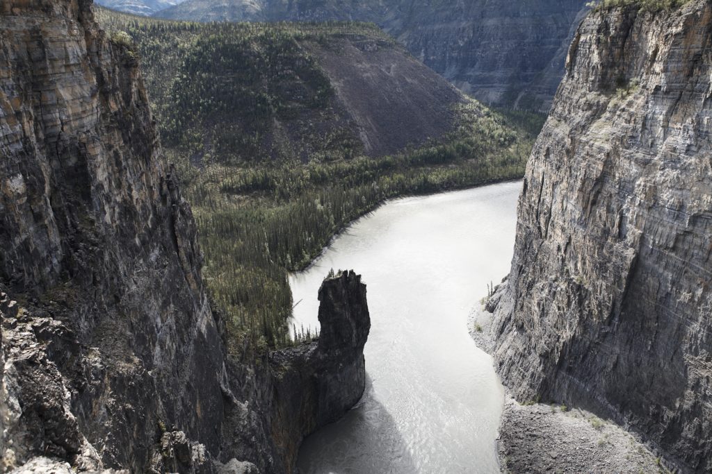 A view of The Gate, Nahanni River.