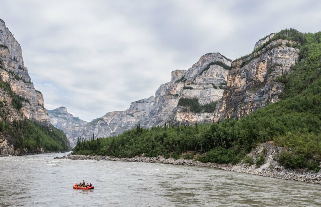 Rafting through the Grand Canyons of the Nahanni River