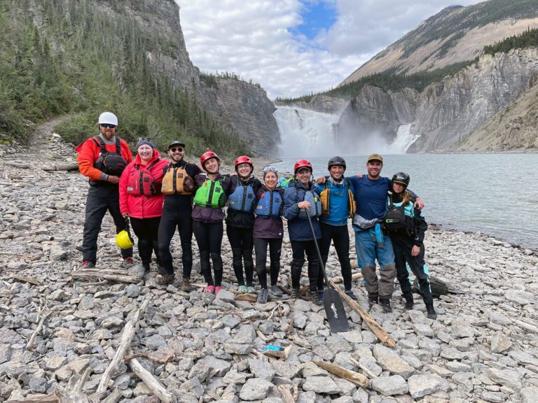 a group of people posing for a photo