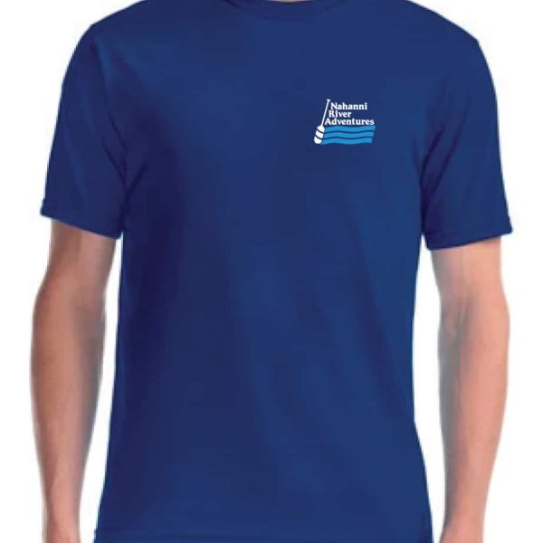 a man wearing a blue shirt