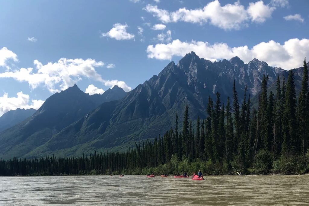 Paddlers on our Nahanni Headwaters expeditions