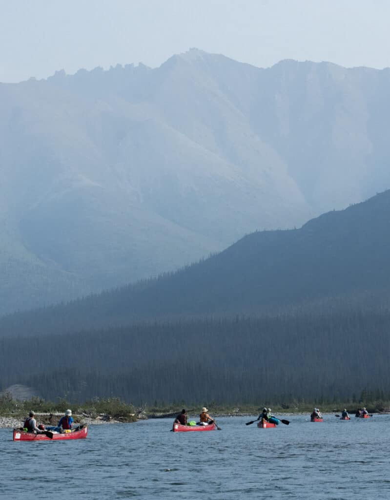 Canoeing and mountains