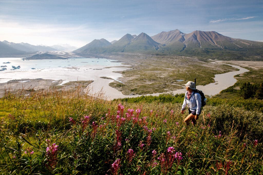 Hiker in Northern Landscape