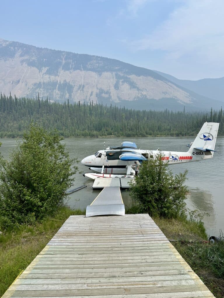 a plane on the water