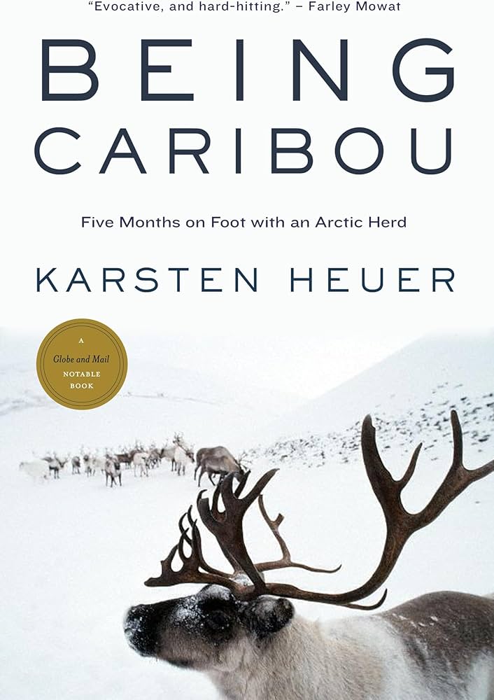 Book cover featuring reindeer in snow